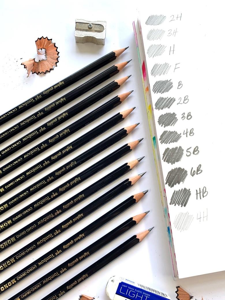Mountain Tutorial Using the MONO Drawing Pencil Set - The Art Dog Blog