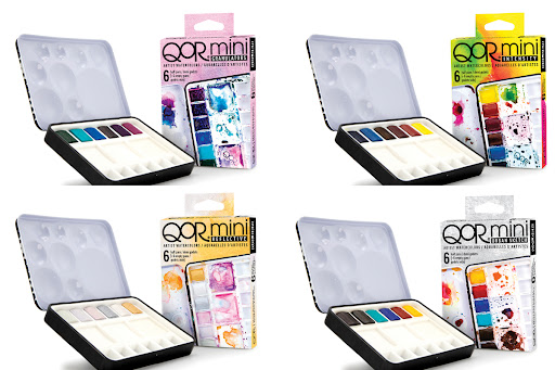 QoR Mini Watercolor Half-Pan Sets are Now Available! - The Art Dog