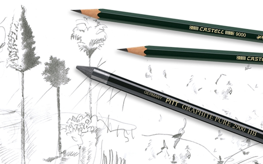 Faber Castell Pencils, Castell 9000 Art graphite pencils, 2B